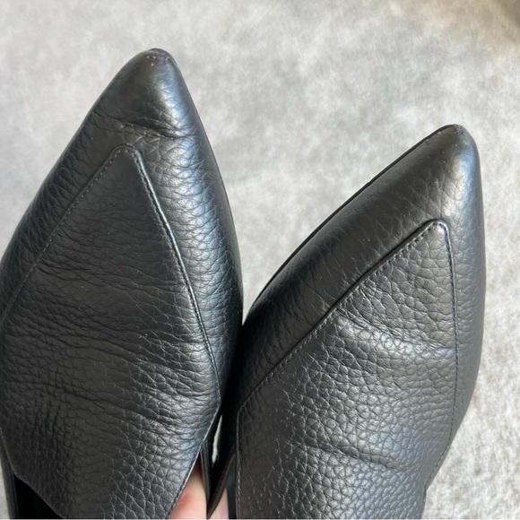 Everlane black leather pointed toe loafers size 8.5 - Picture 5 of 7